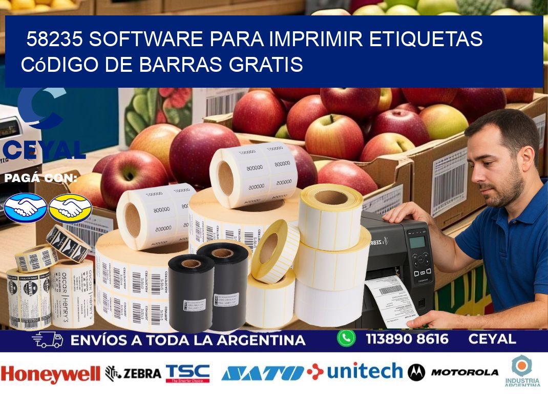 58235 Software para imprimir etiquetas código de barras gratis