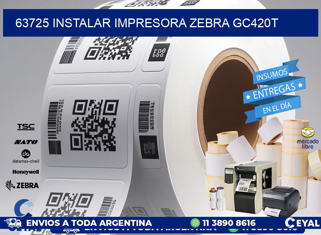 63725 Instalar impresora Zebra GC420t