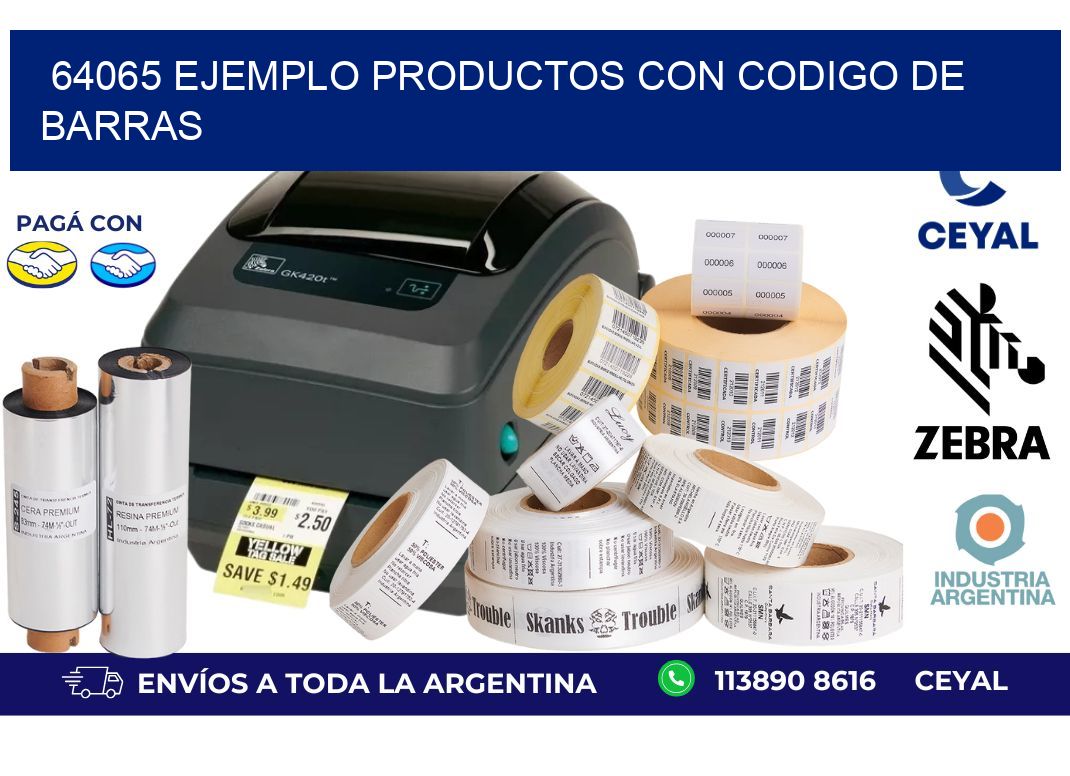 64065 ejemplo productos con codigo de barras