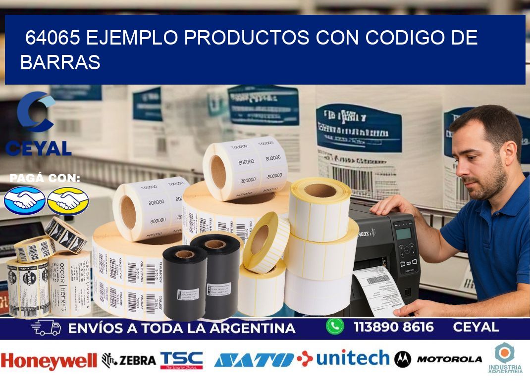 64065 ejemplo productos con codigo de barras