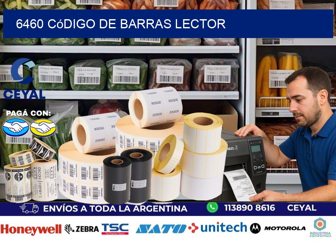 6460 Código de barras lector