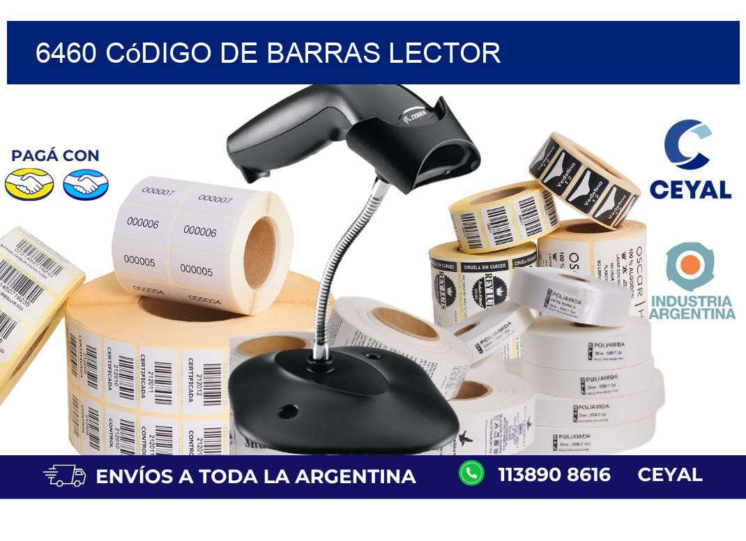 6460 Código de barras lector