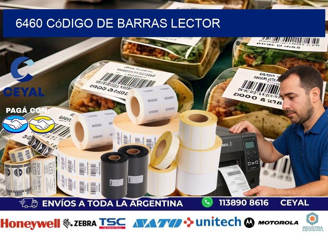 6460 Código de barras lector