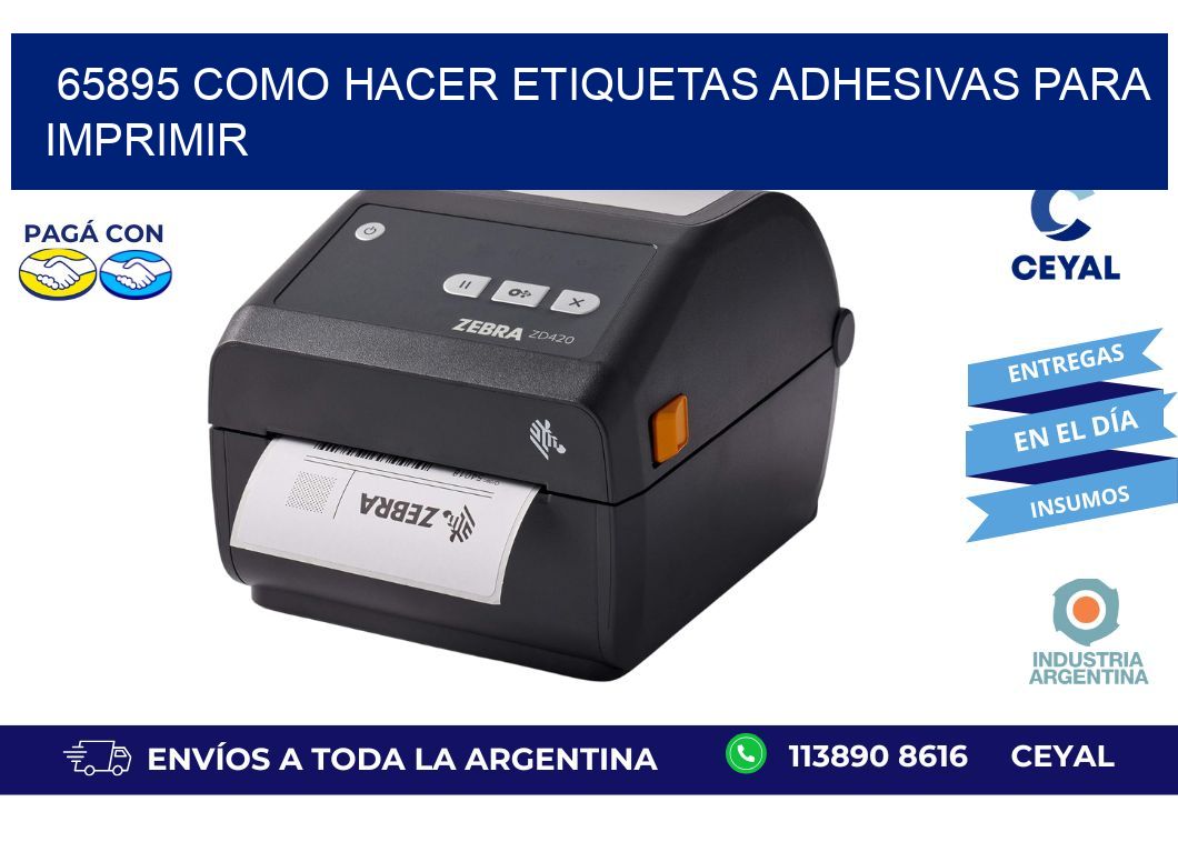 65895 Como hacer etiquetas adhesivas para imprimir