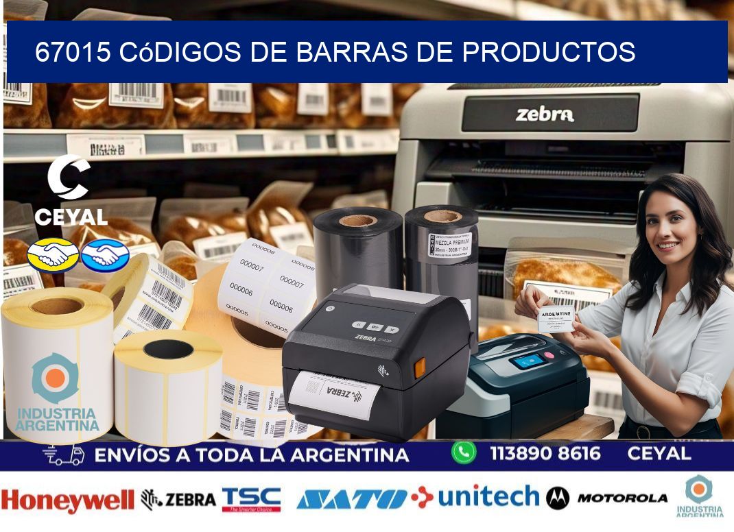 67015 Códigos de barras de productos