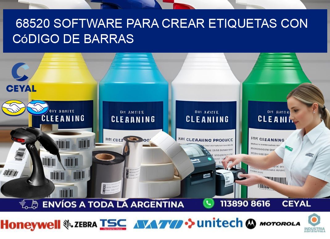 68520 Software para crear etiquetas con código de barras