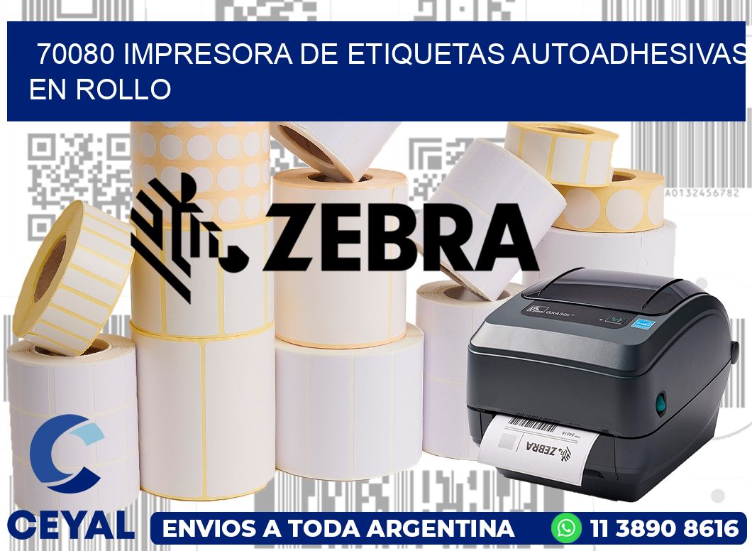 70080 impresora de etiquetas autoadhesivas en rollo