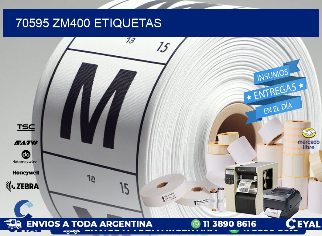 70595 ZM400 etiquetas
