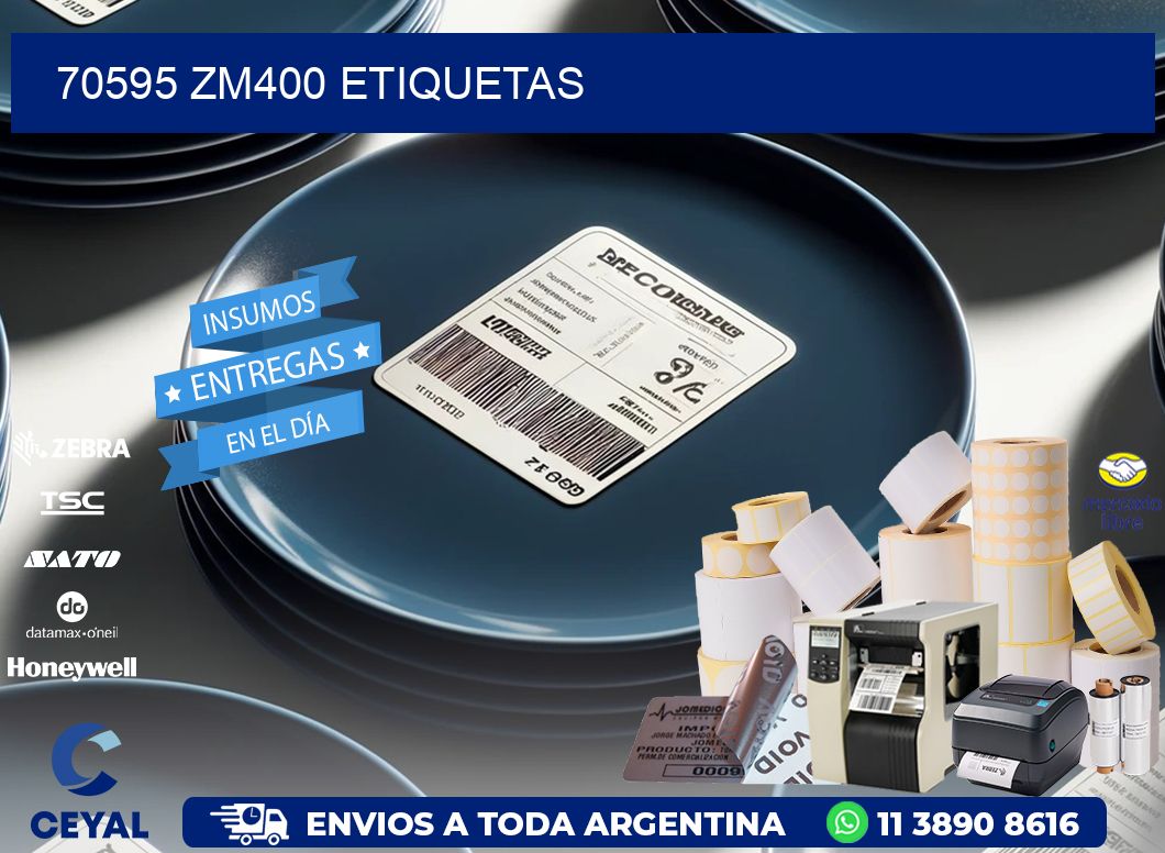 70595 ZM400 etiquetas