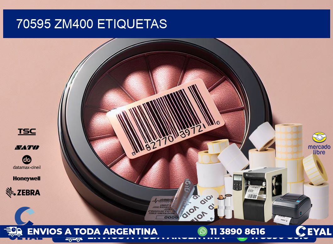 70595 ZM400 etiquetas