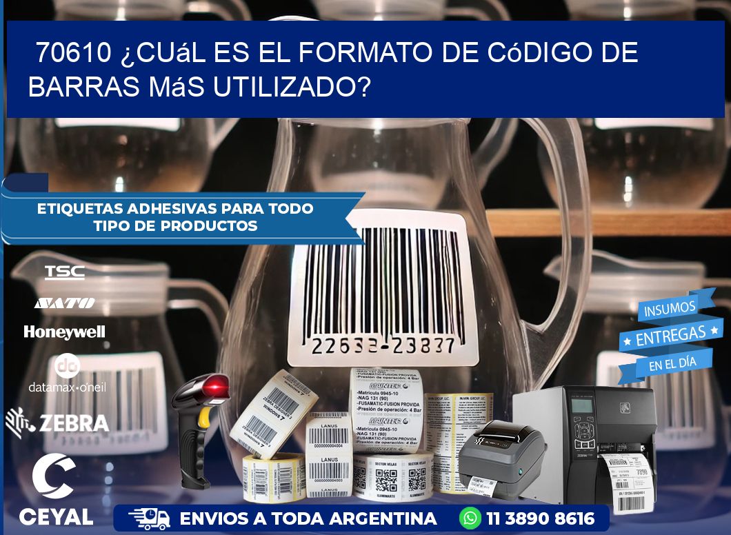 70610 ¿Cuál es el formato de código de barras más utilizado?