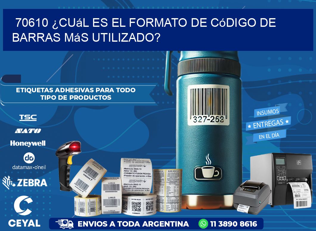 70610 ¿Cuál es el formato de código de barras más utilizado?