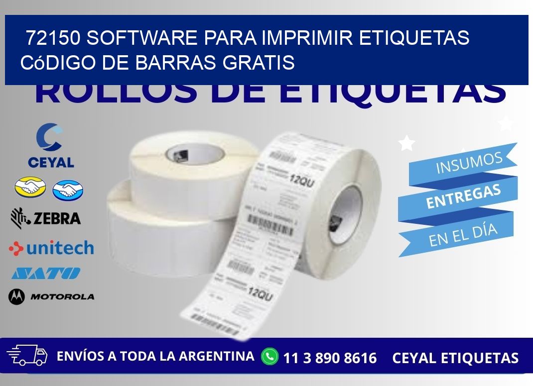 72150 Software para imprimir etiquetas código de barras gratis