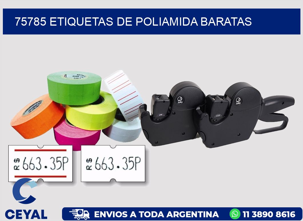 75785 etiquetas de poliamida baratas