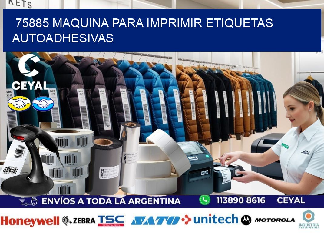 75885 maquina para imprimir etiquetas autoadhesivas