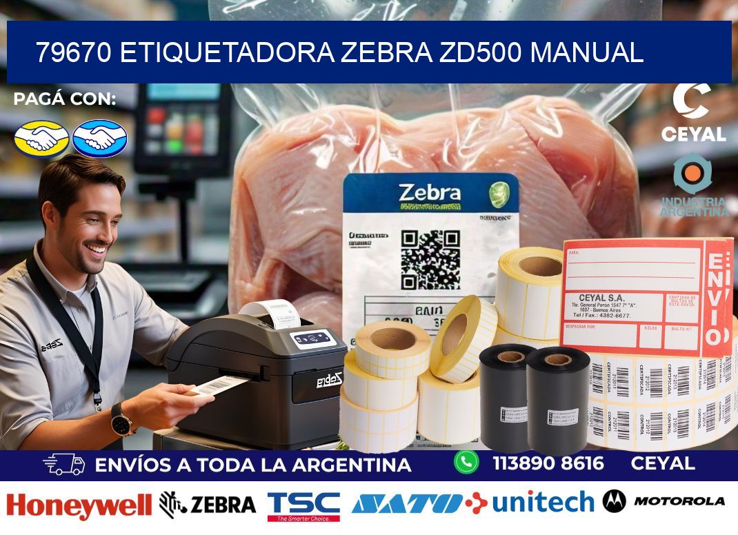 79670 Etiquetadora Zebra ZD500 manual