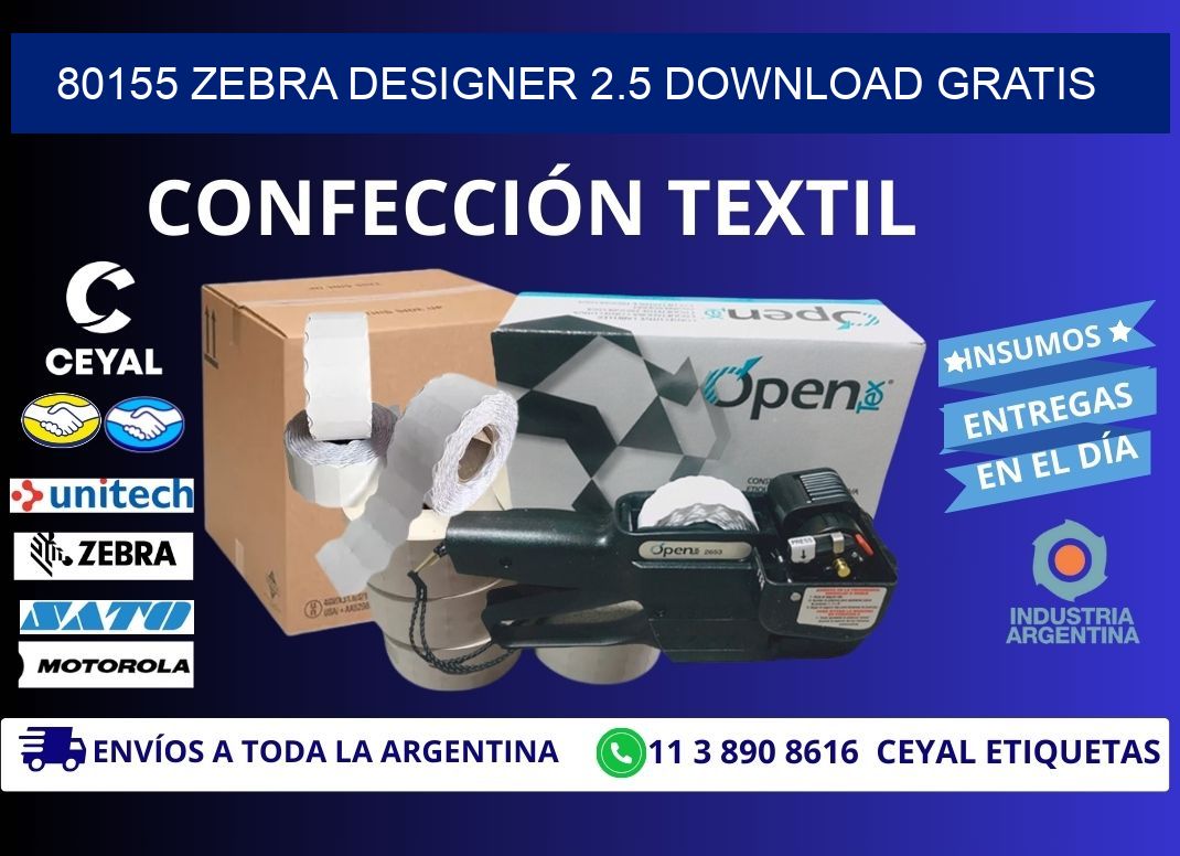 80155 Zebra designer 2.5 download gratis