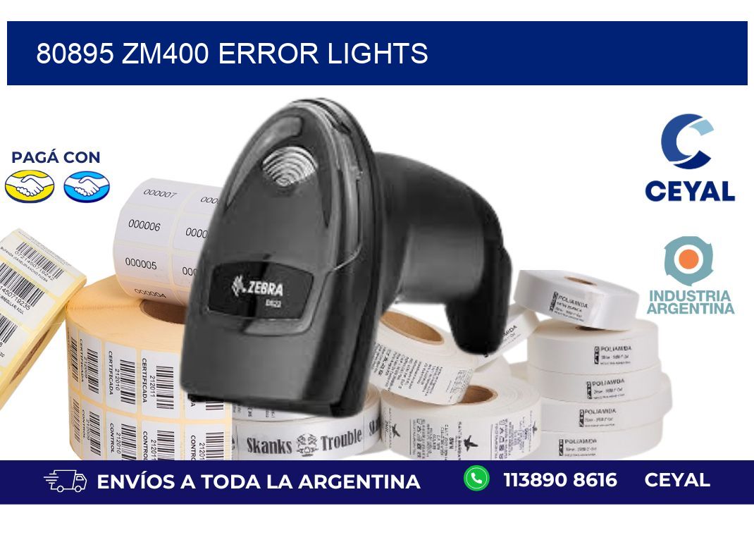 80895 ZM400 error lights