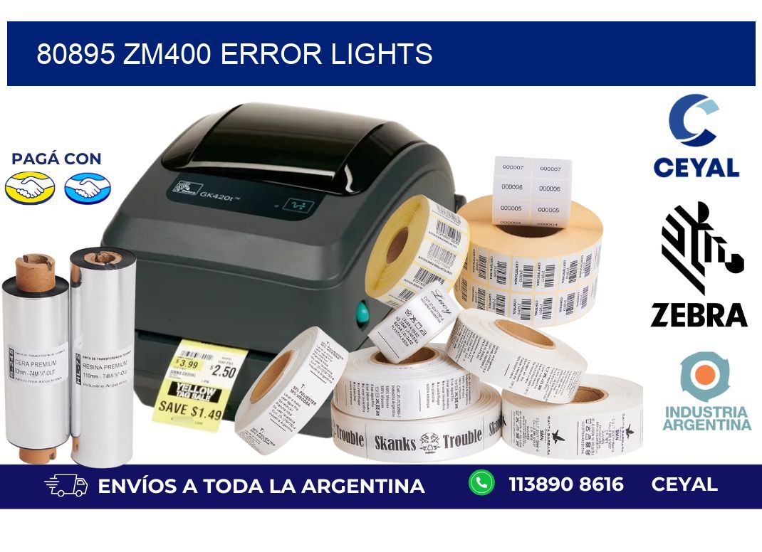 80895 ZM400 error lights