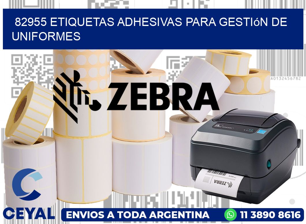 82955 Etiquetas adhesivas para gestión de uniformes