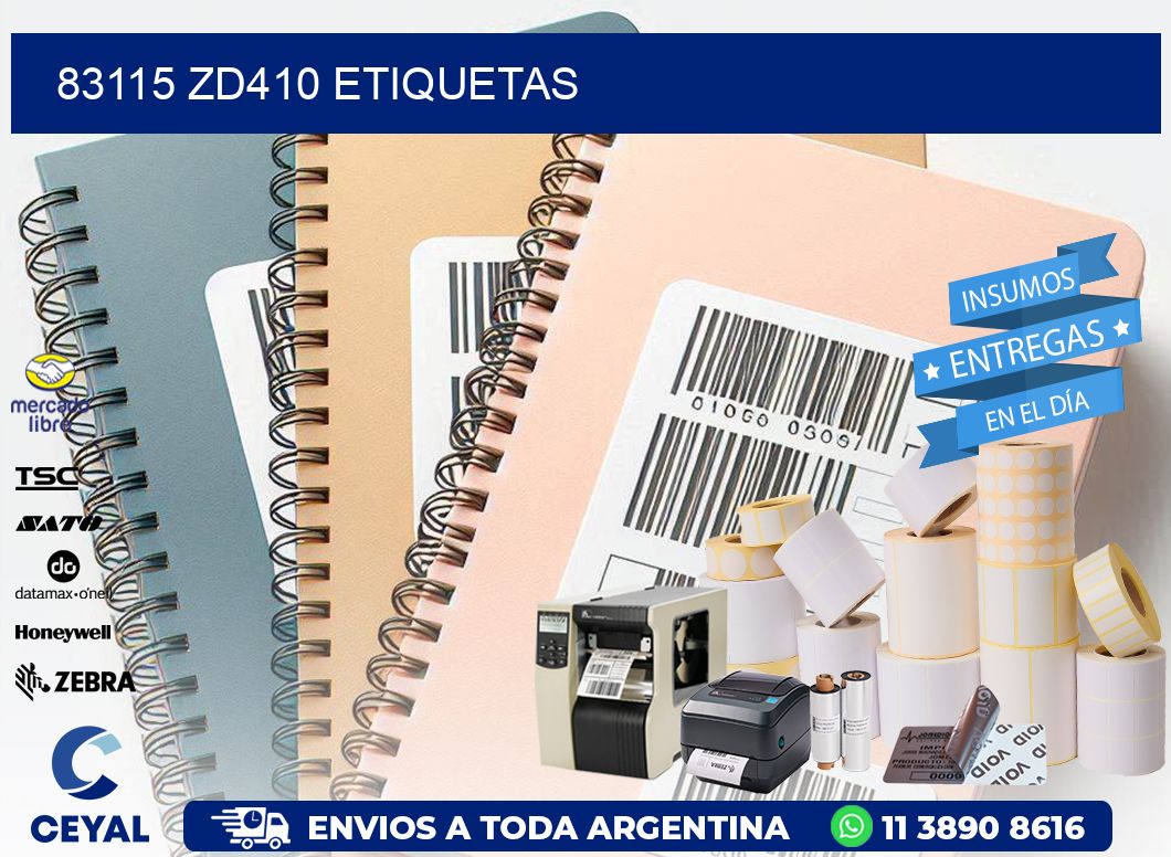 83115 ZD410 etiquetas