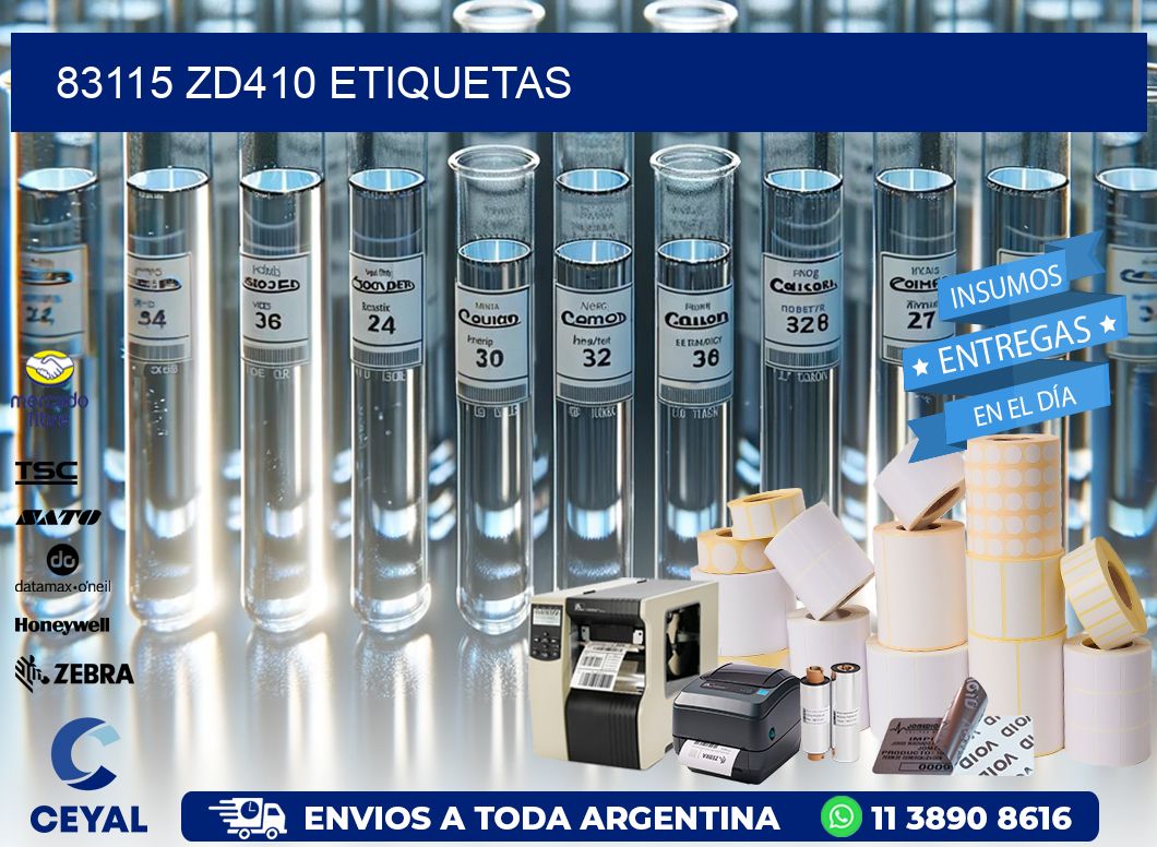 83115 ZD410 etiquetas