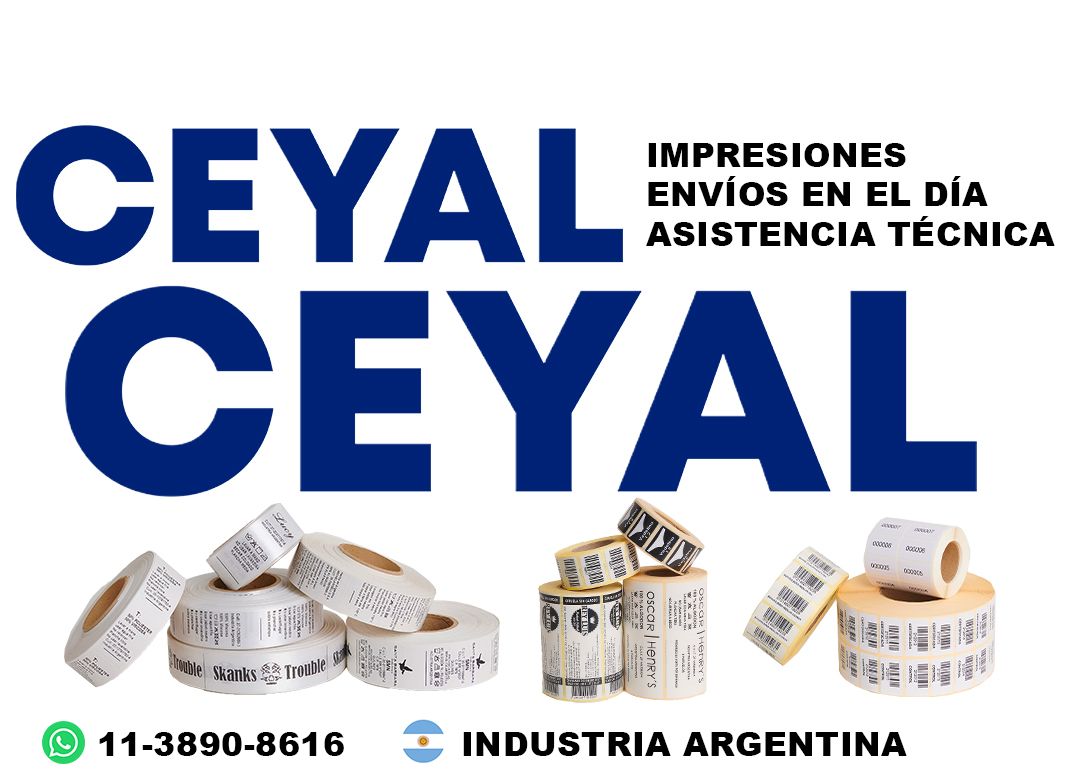 87070 Etiquetas adhesivas ean13 textil