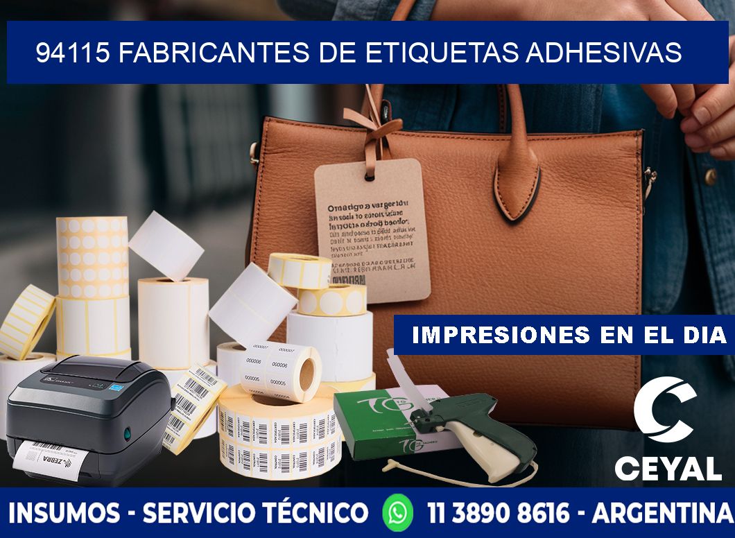 94115 Fabricantes de etiquetas adhesivas