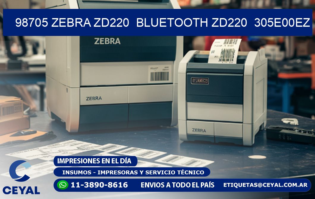 98705 Zebra ZD220  Bluetooth ZD220  305E00EZ