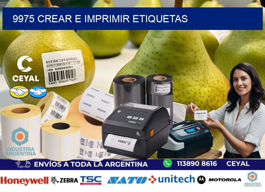 9975 Crear e imprimir etiquetas