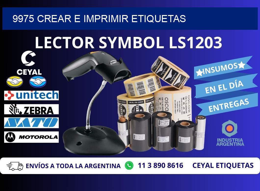 9975 Crear e imprimir etiquetas