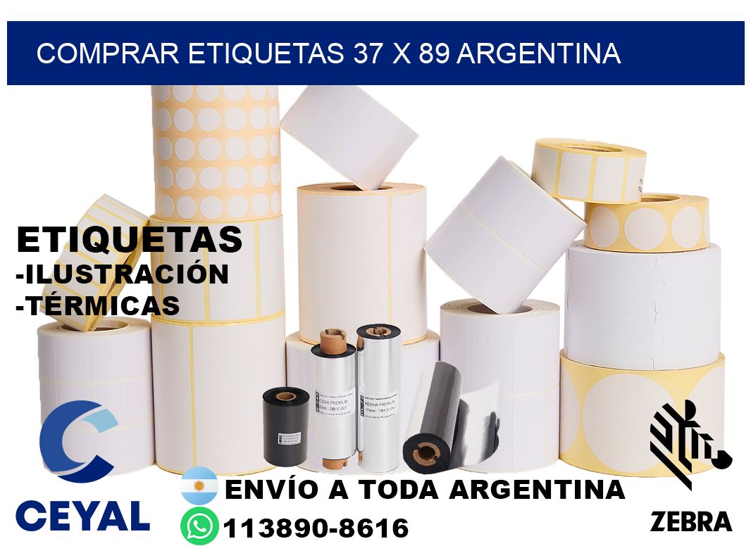 Comprar etiquetas 37 x 89 argentina