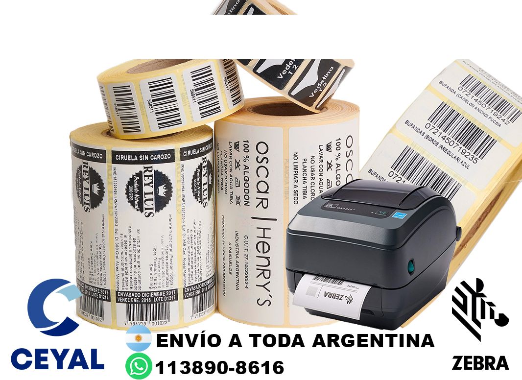 EDITAR 6015 ETIQUETAS POLIAMIDA ZEBRA