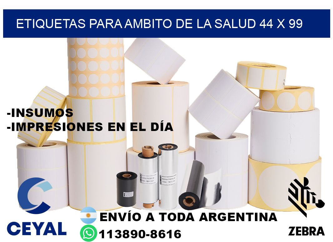 ETIQUETAS PARA AMBITO DE LA SALUD 44 x 99
