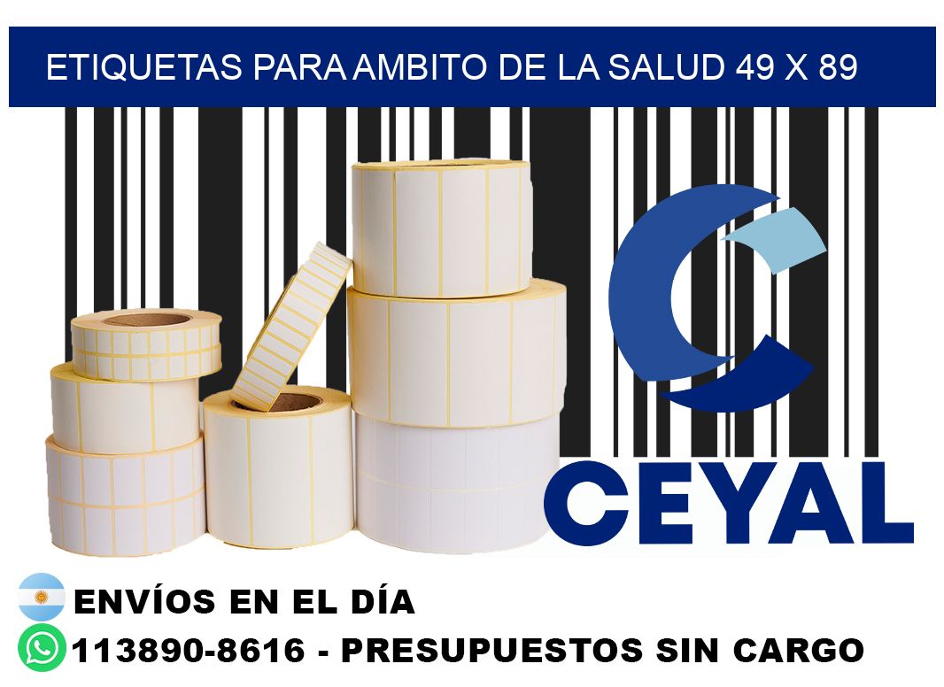 ETIQUETAS PARA AMBITO DE LA SALUD 49 x 89