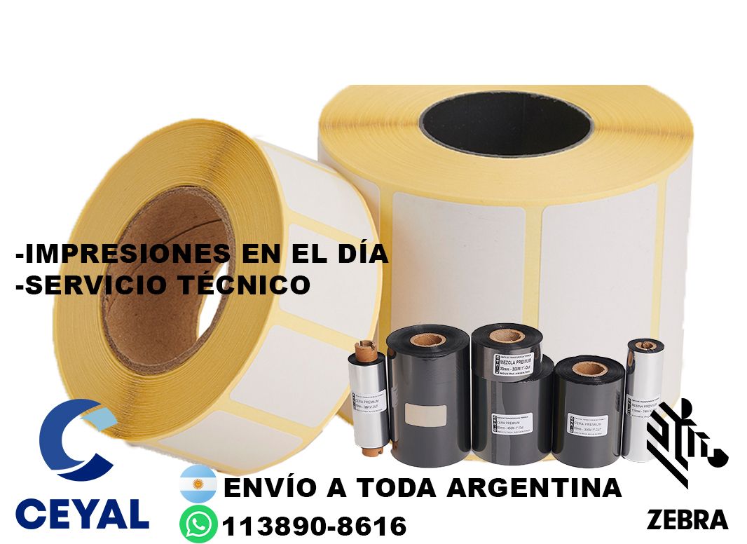 etiquetas blancas adhesivas tamaños 55 x 57