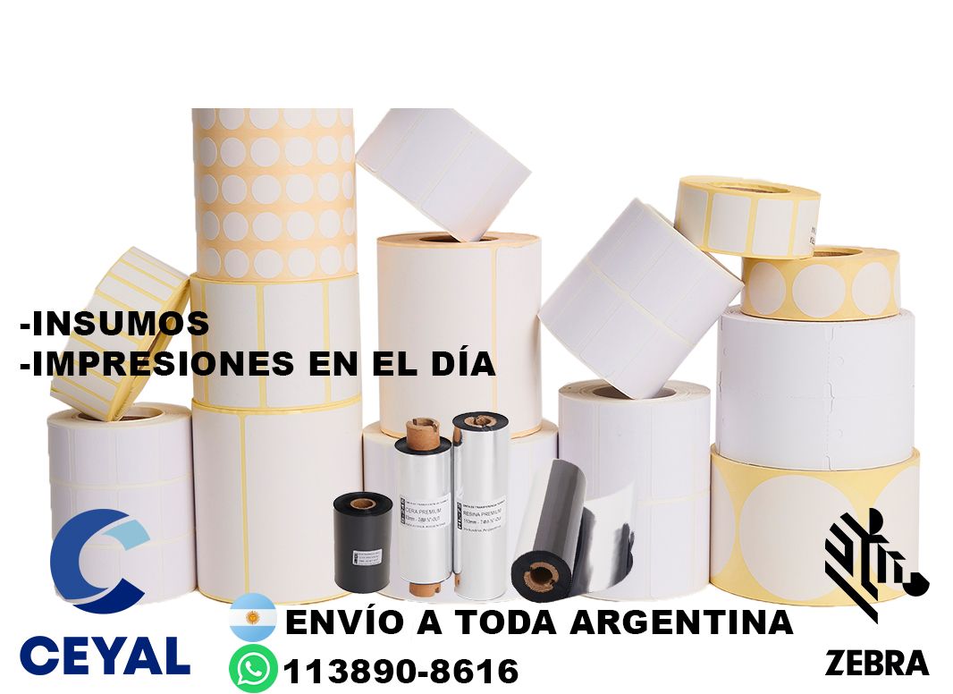 etiquetas blancas adhesivas tamaños 58 x 29