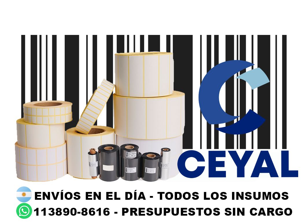 etiquetas blancas adhesivas tamaños 68 x 82