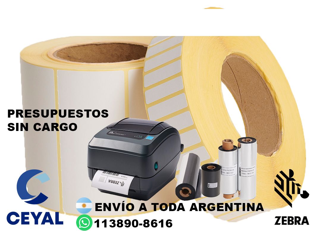 etiquetas blancas adhesivas tamaños 77 x 22