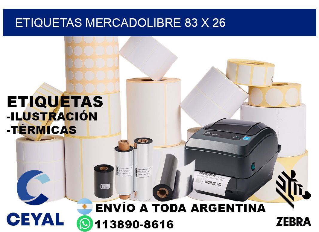 etiquetas mercadolibre 83 x 26