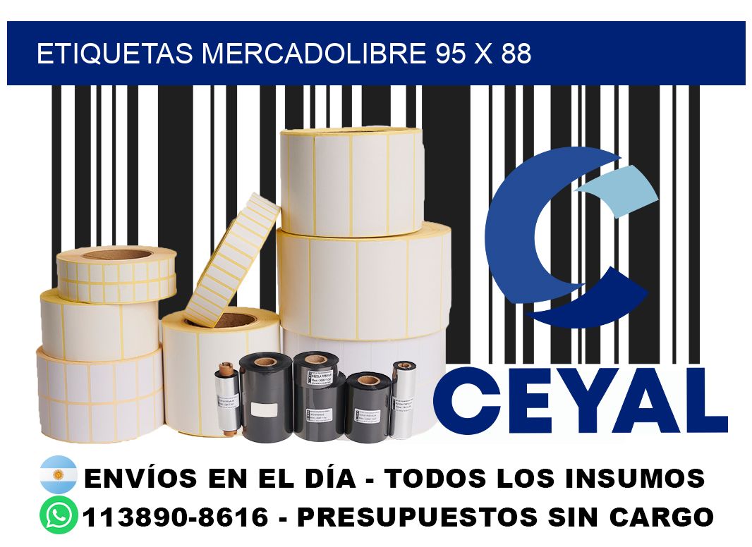 etiquetas mercadolibre 95 x 88