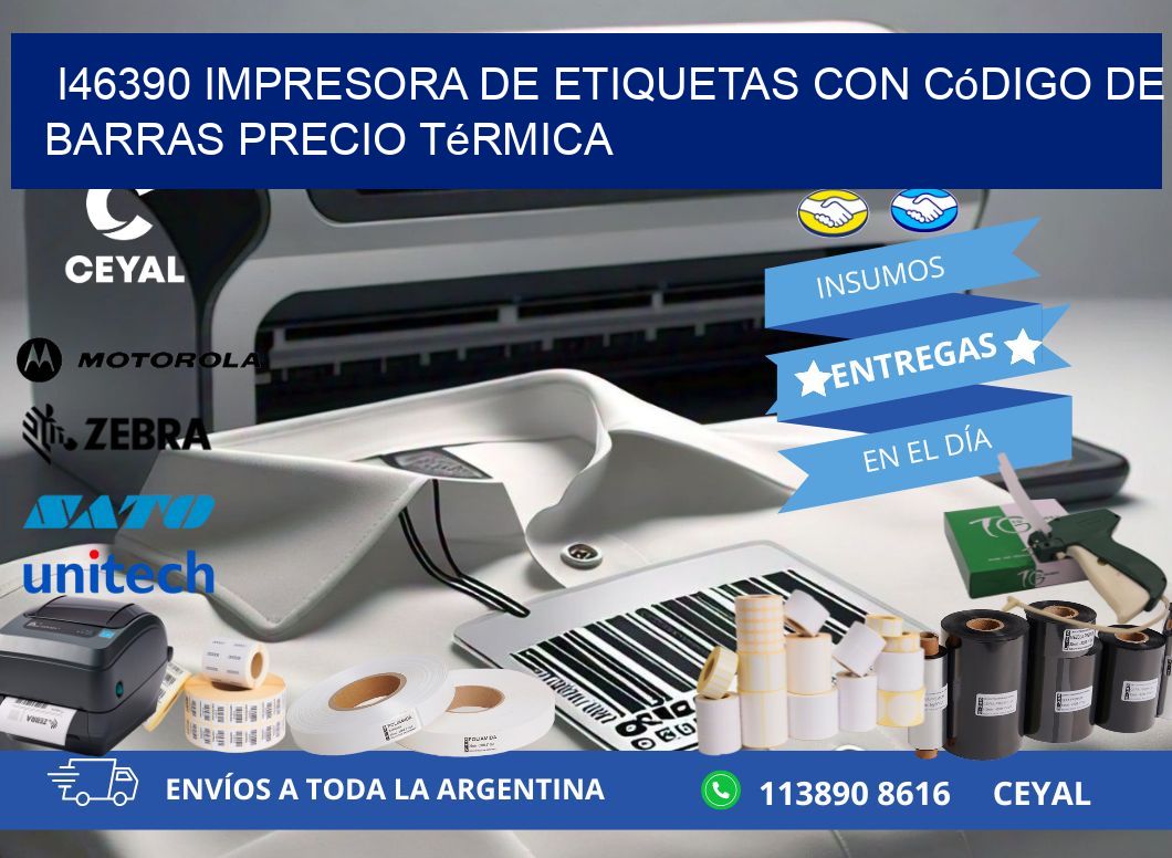 i46390 impresora de etiquetas con código de barras precio térmica