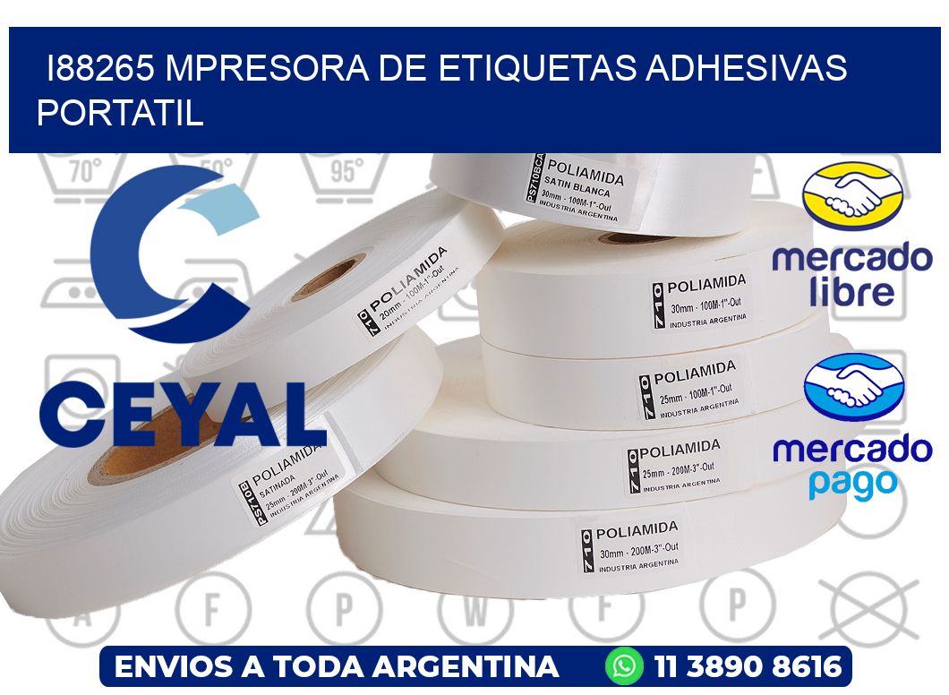 i88265 mpresora de etiquetas adhesivas portatil