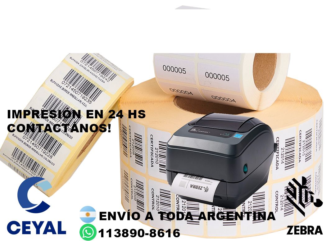 impresoras de etiquetas adhesivas mercadolibre  23 x 55