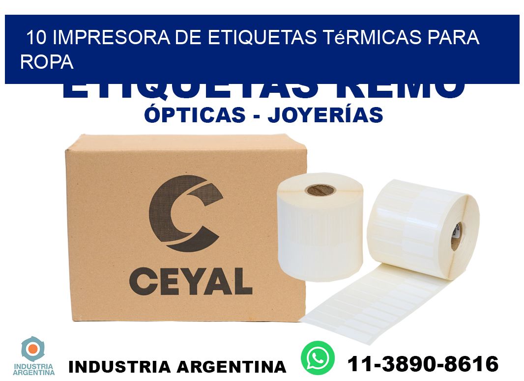 10 impresora de etiquetas térmicas para ropa