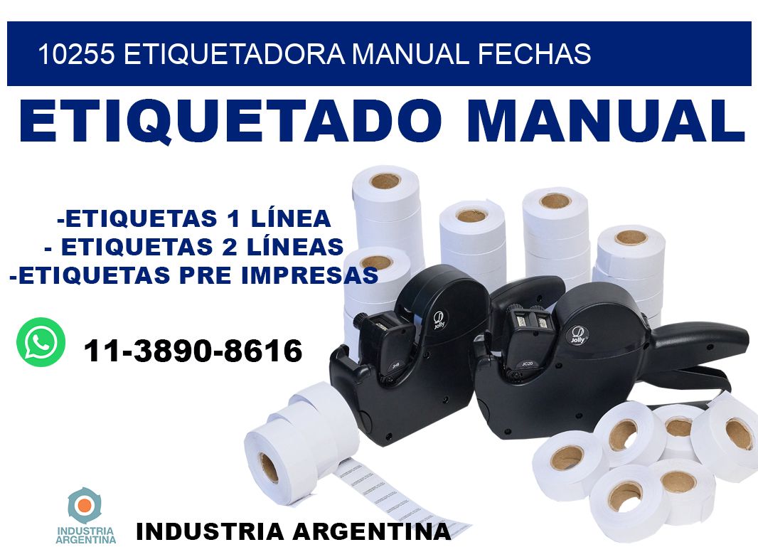 10255 etiquetadora manual fechas