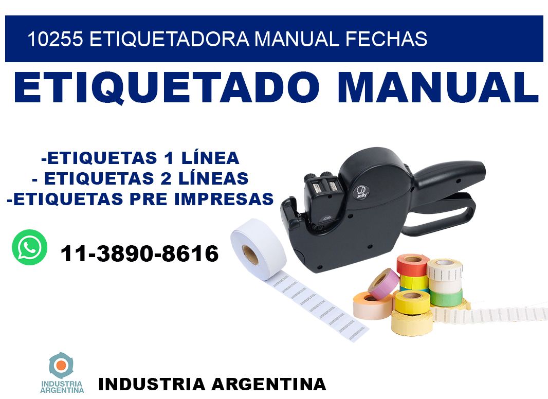 10255 etiquetadora manual fechas