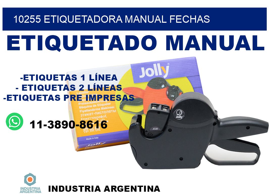 10255 etiquetadora manual fechas