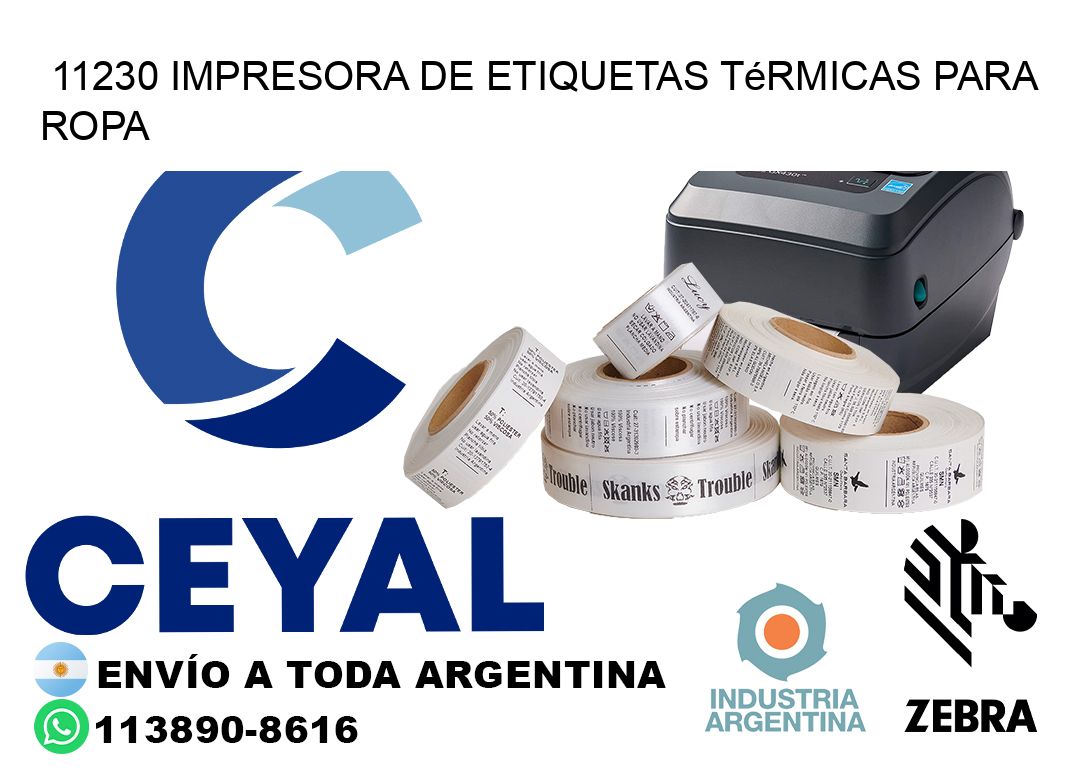 11230 impresora de etiquetas térmicas para ropa