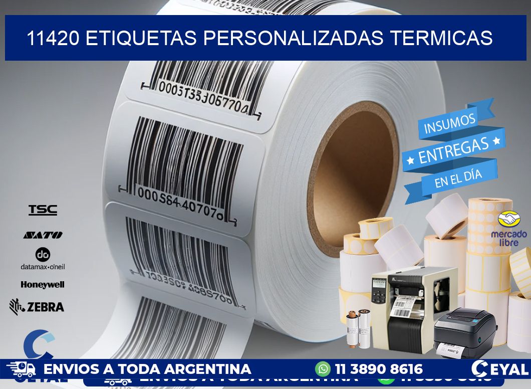 11420 Etiquetas personalizadas termicas